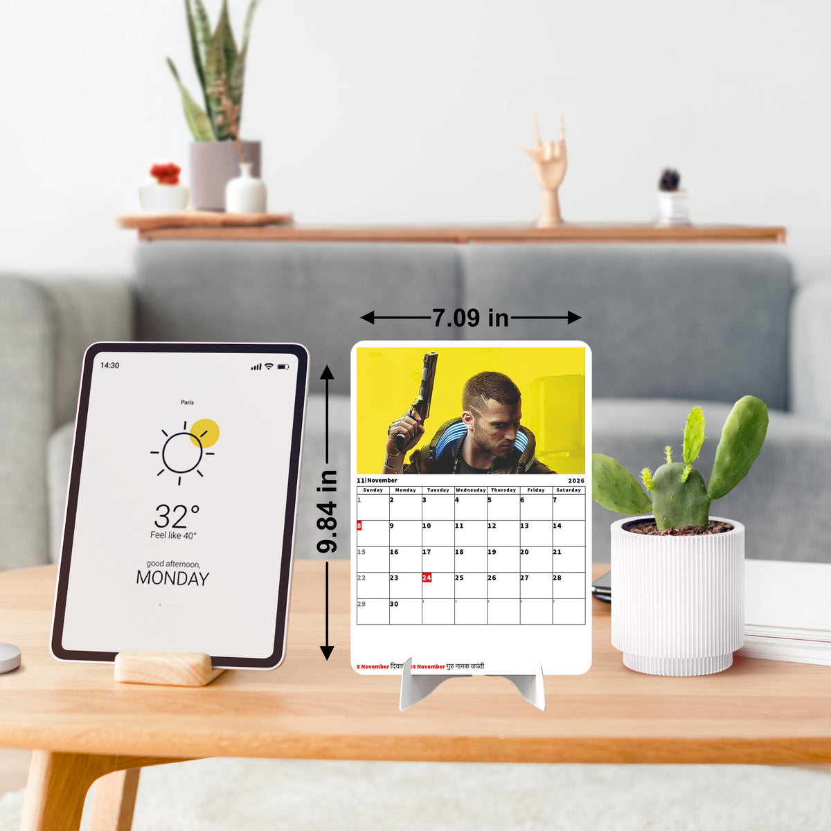 GAMES Premium Table Desk Calendar