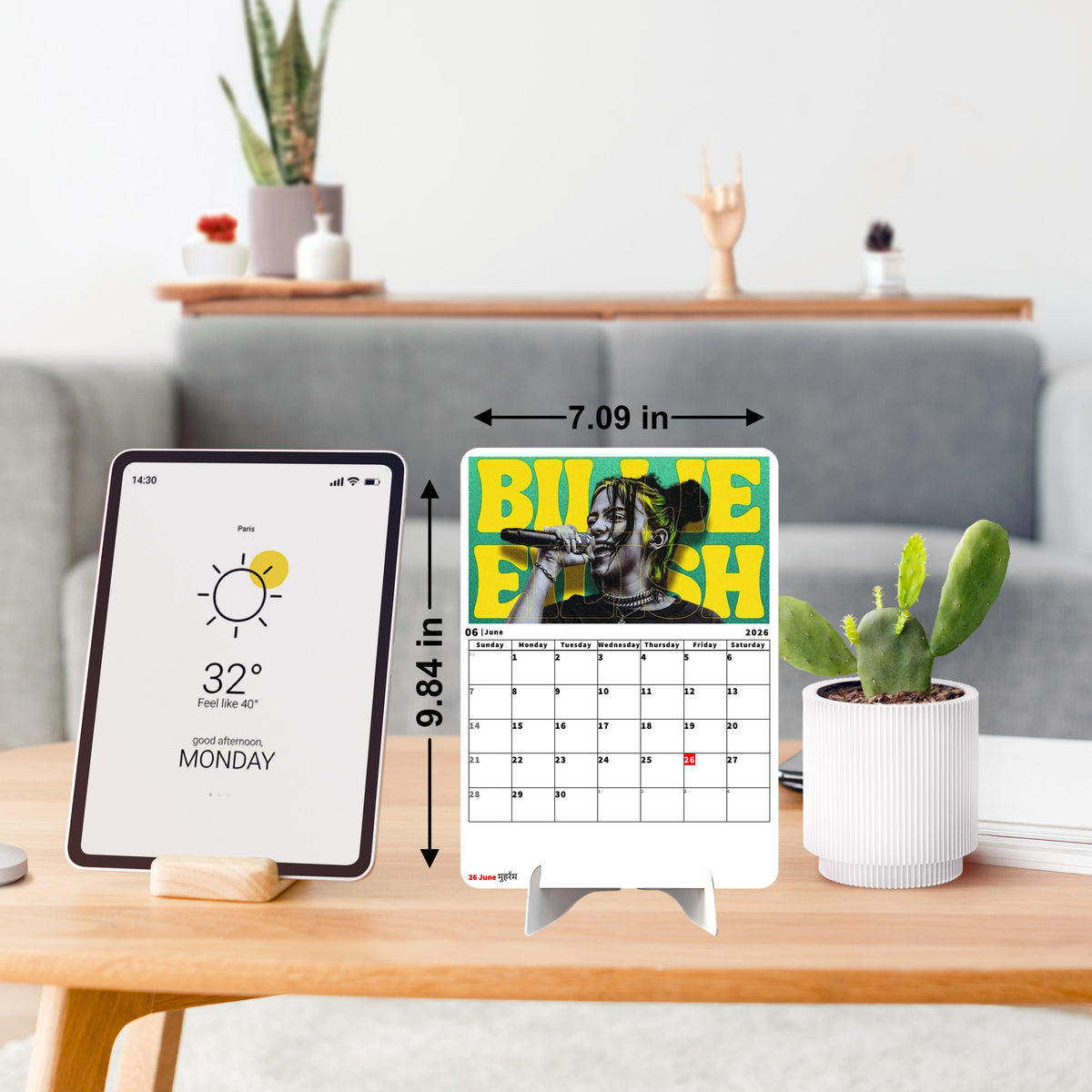 WORLD Singers Premium Table Desk Calendar
