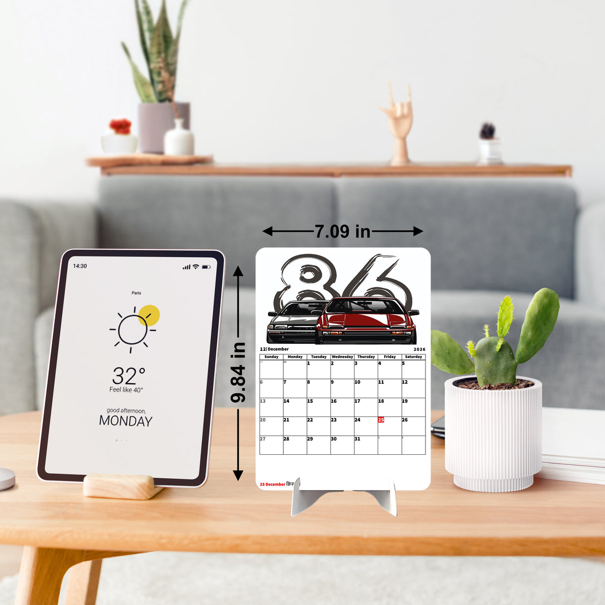 Shelby Mustang Premium Table Desk Calendar