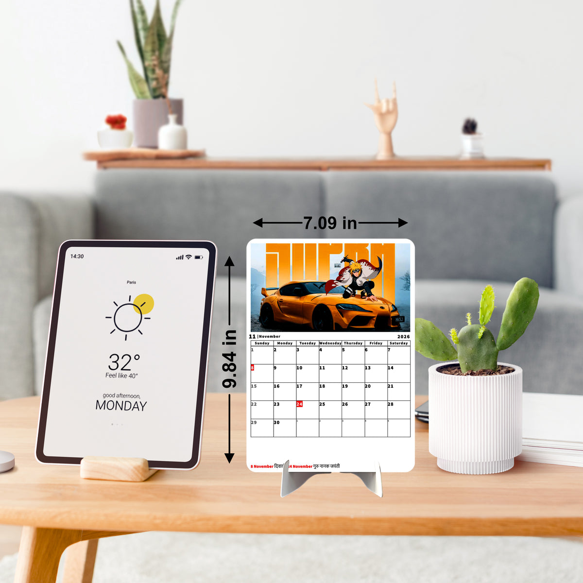 Car Collection Premium Table Desk Calendar