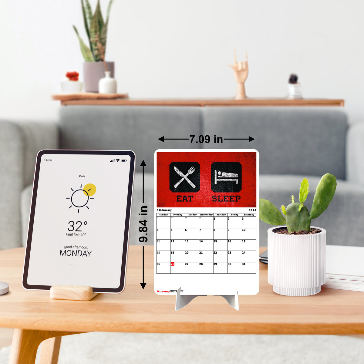 Motivational Quotes for Success Premium Table Desk Calendar