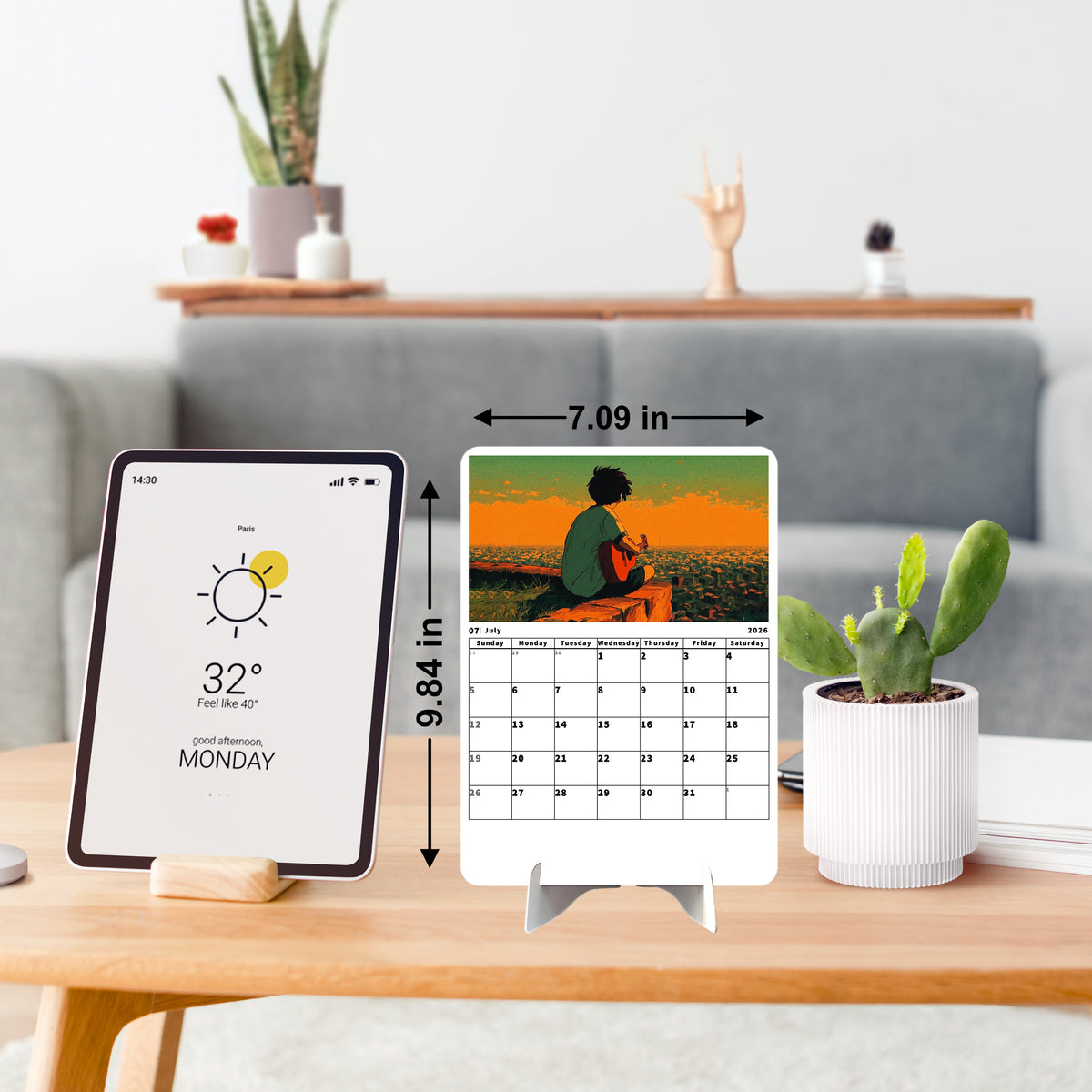Nature’s River Glow Premium Table Desk Calendar