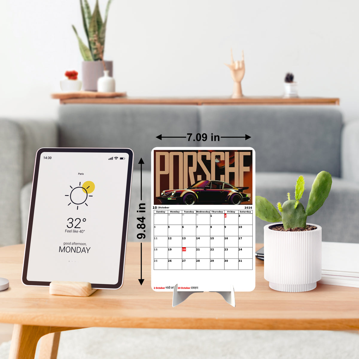 Luxury Car Collection Premium Table Desk Calendar