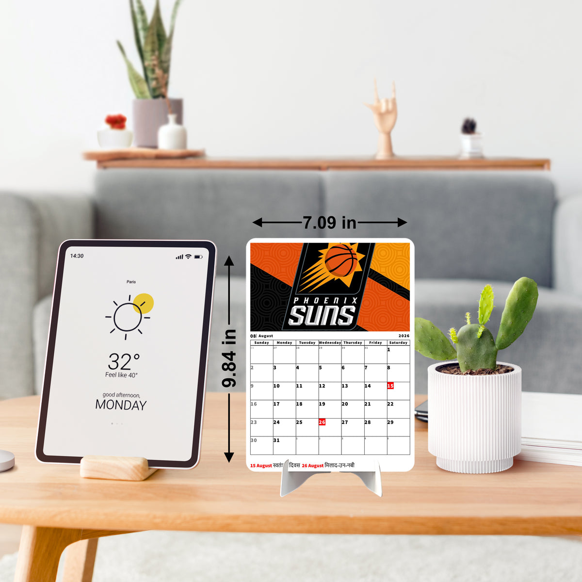 Football team Premium Table Desk Calendar