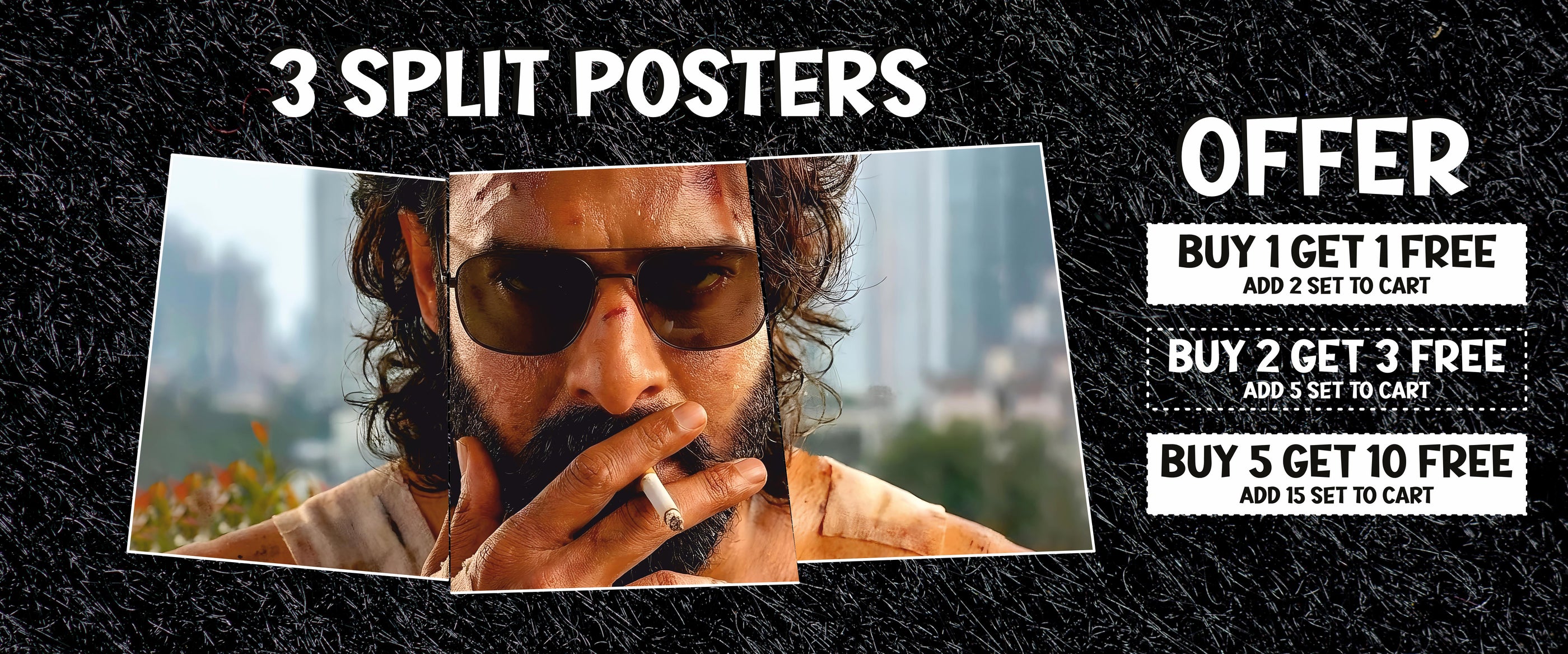 3 Split Wall Posters | 3 Panel Wall Art for Bedroom, Living Room ...