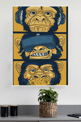 3 Saggy Monkey Poster | Animal Posters