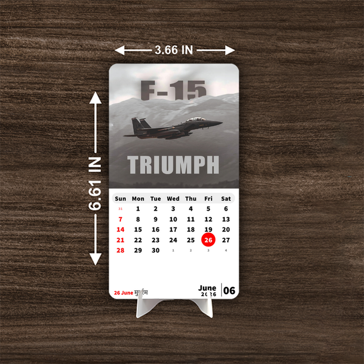 Air FIGHTER PLANE Beast Premium Table Desk Calendar