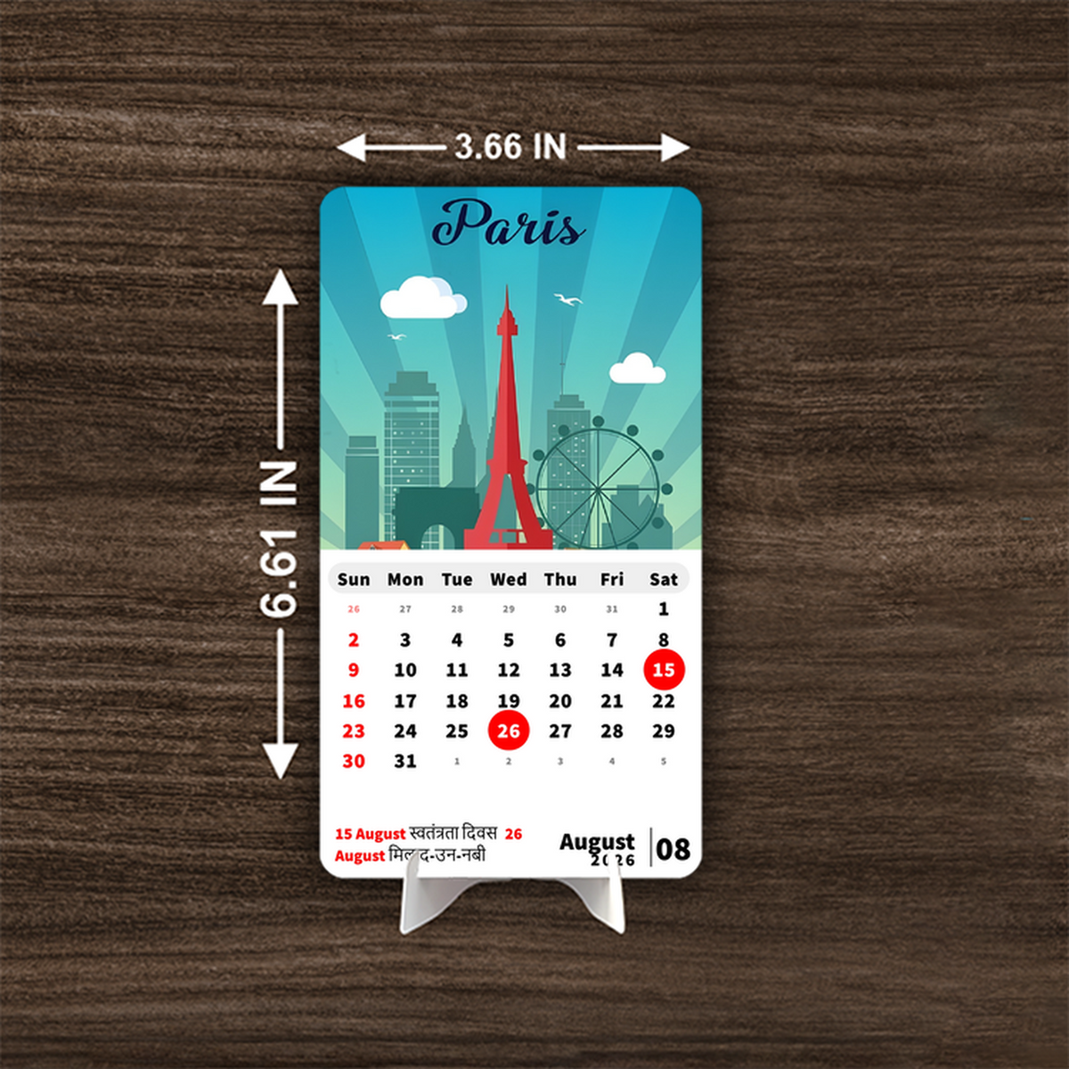 DREAM City Place Premium Table Desk Calendar