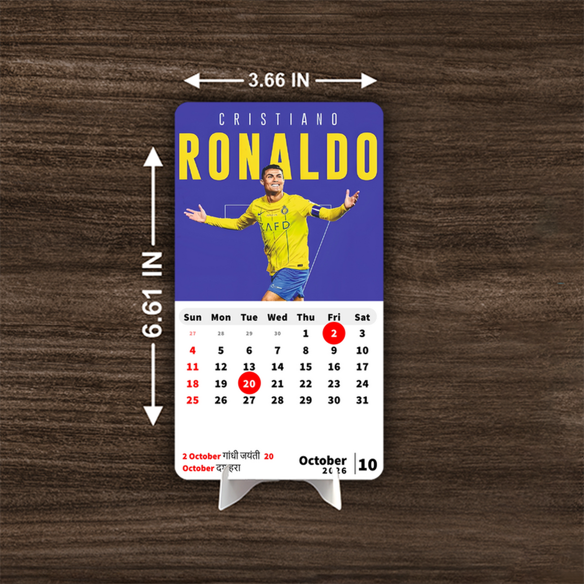 FOOTALL KING Premium Table Desk Calendar