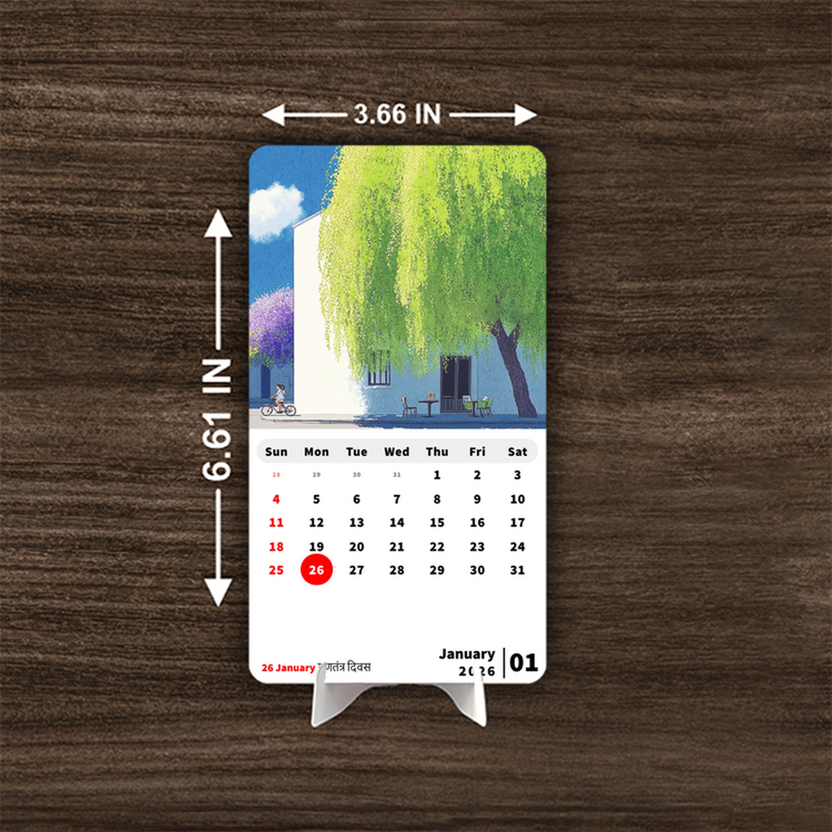 GREEN Valley Premium Table Desk Calendar