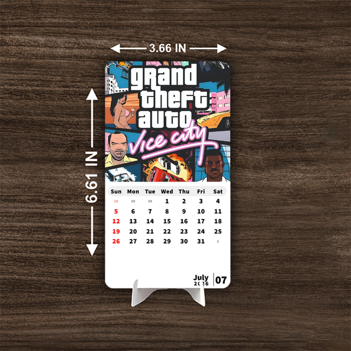 Grand Theft Auto Premium Table Desk Calendar