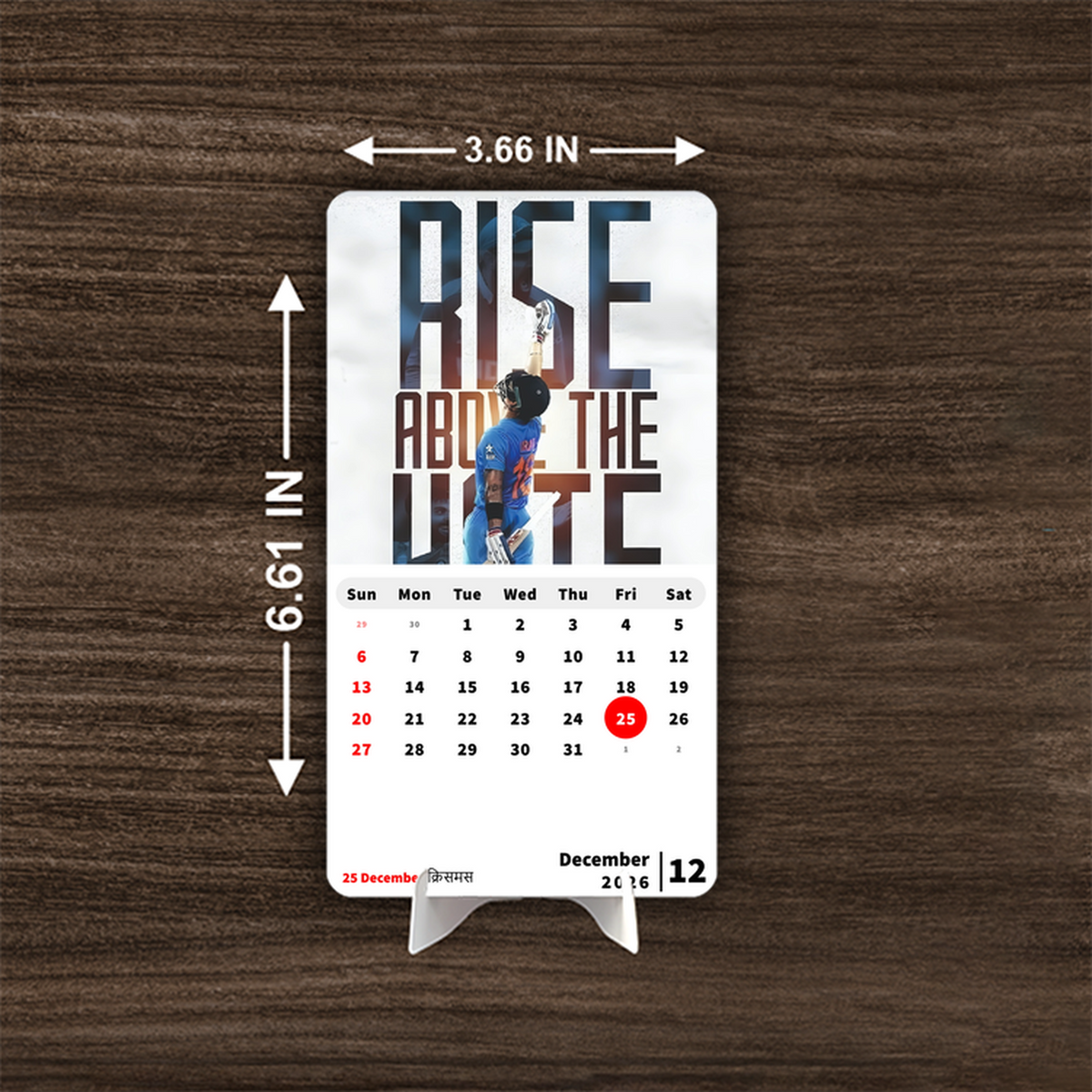 KING Virat Kohli Premium Table Desk Calendar