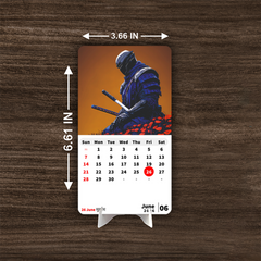 Legend Samurai Premium Table Desk Calendar