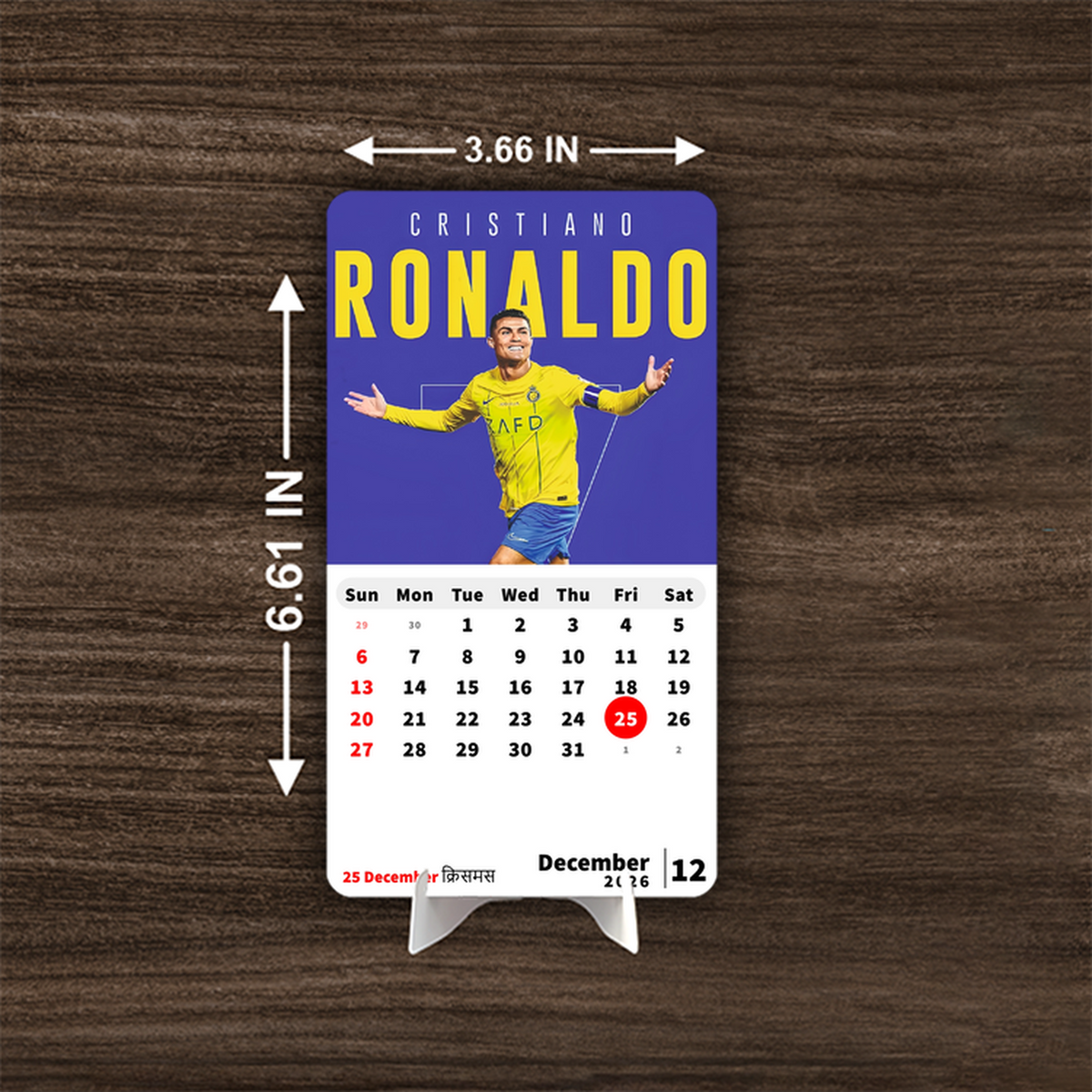 Maradona 10 Golden Boot Hero Premium Table Desk Calendar