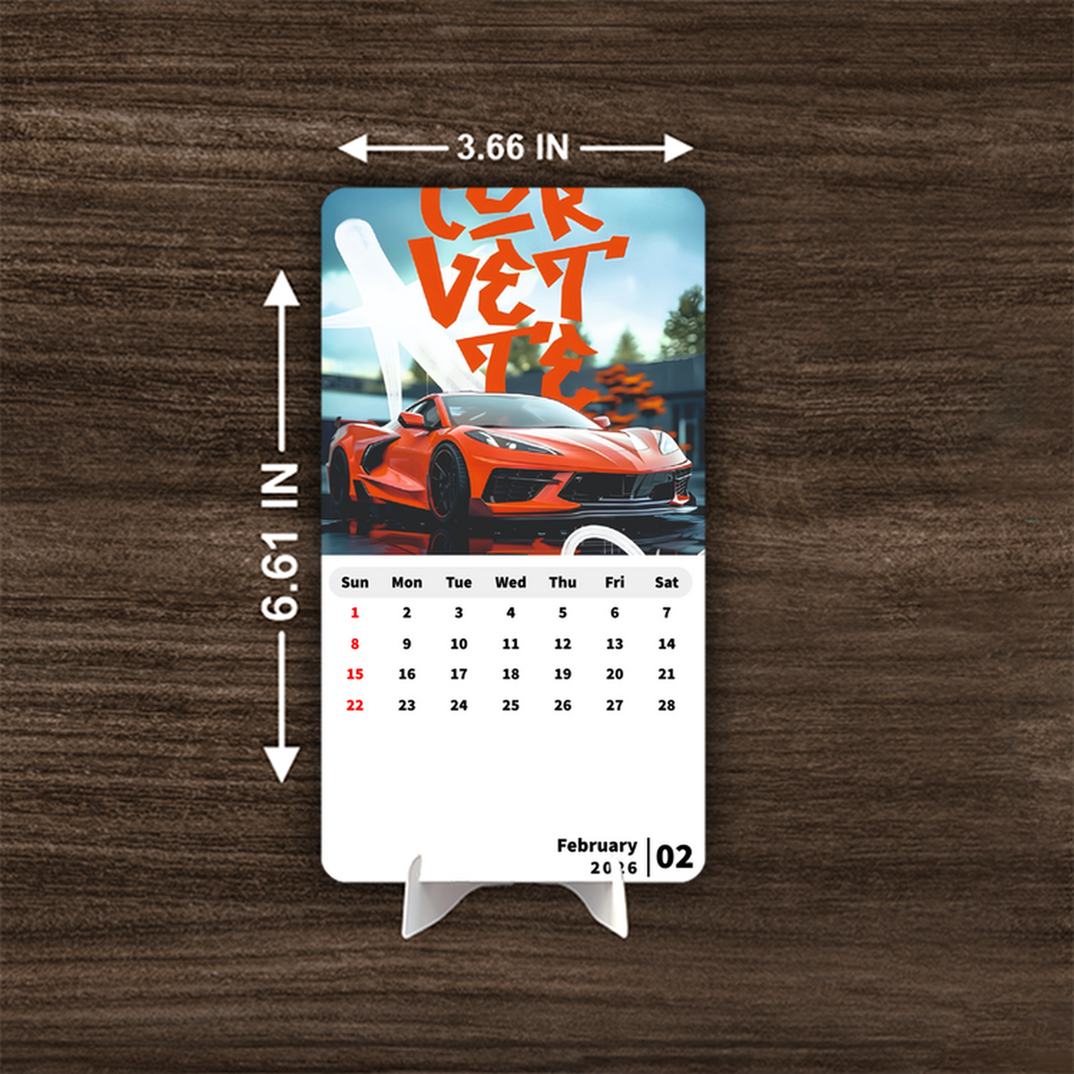 SUPER Car Premium Table Desk Calendar