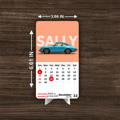 Luxury Car Collection Premium Table Desk Calendar