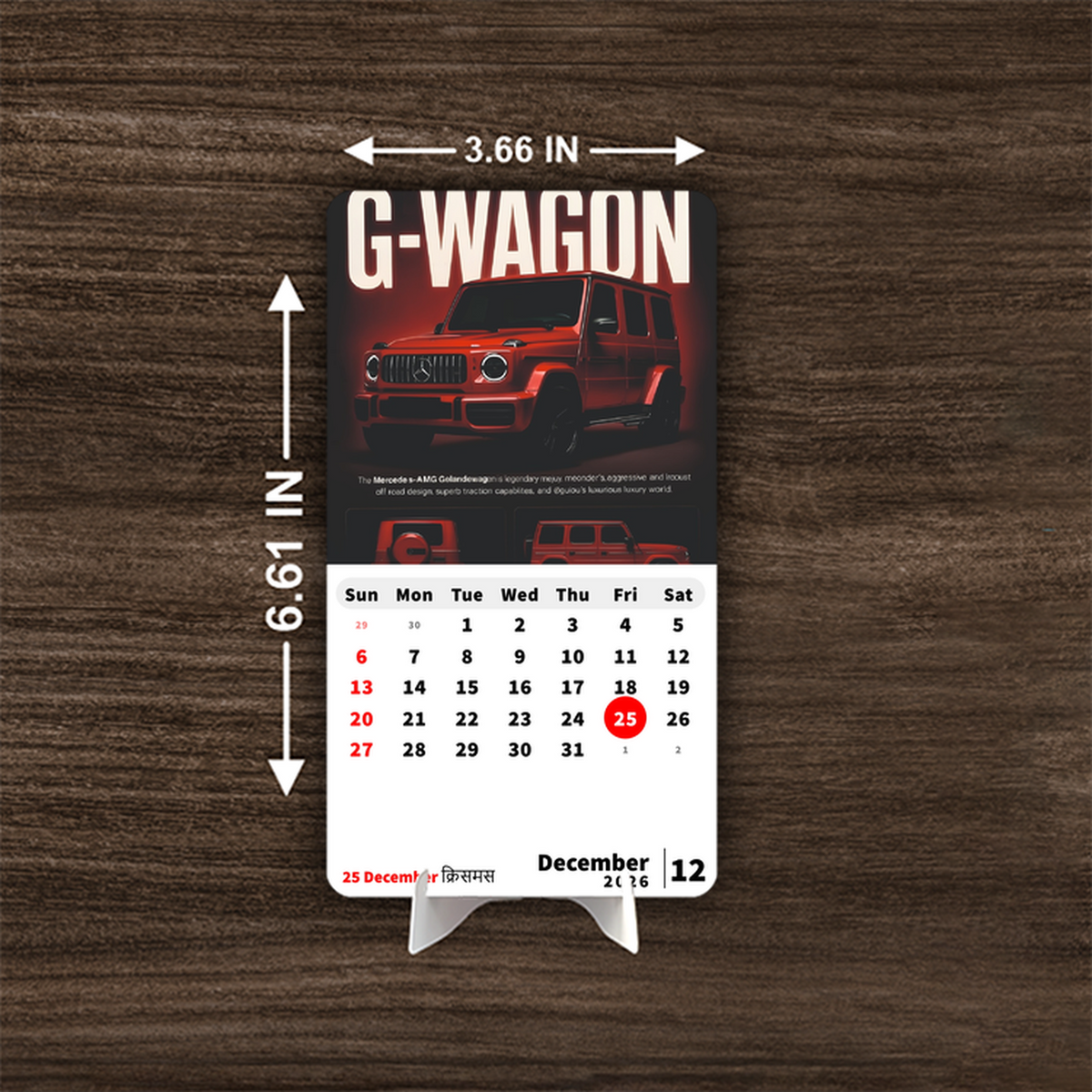 Super fast CAR Premium Table Desk Calendar