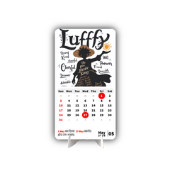 Dark One Piece D Luffy Premium Table Desk Calendar