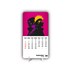 Duo Naruto & Sasuke Premium Table Desk Calendar