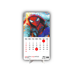 ANIME HERO MAN Premium Table Desk Calendar