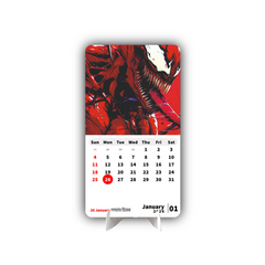 SUPER VILLAIN Premium Table Desk Calendar