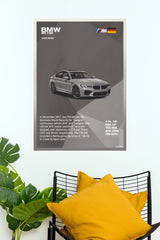 BMW M5 F90 (2018-2023) Supercar Specs and History Wall Art Poster (Car Posters)
