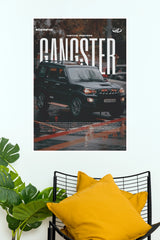 Mahindra Scorpio S11 "Gangster" Edition Poster – Rugged Black SUV Spec Sheet Wall Art for Garage, Office & Man Cave Decor (Car Posters)