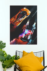 Need for Speed Hot Pursuit Supercar Police Chase Poster – High-Speed Gaming Action Art Print for Gamer Room, Bedroom & Man Cave Decor (Car Posters)