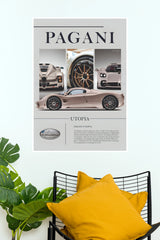 Pagani Utopia Tech Specs Poster (Car Posters)