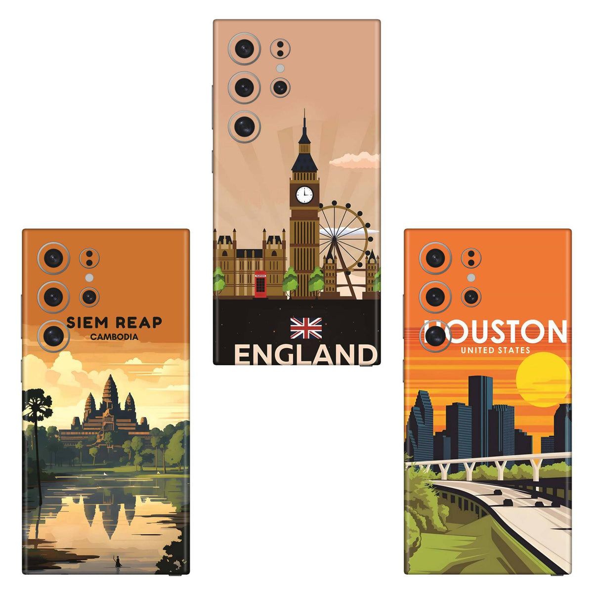 Combo 317 Mobile Skin Pack Of 3 Combo