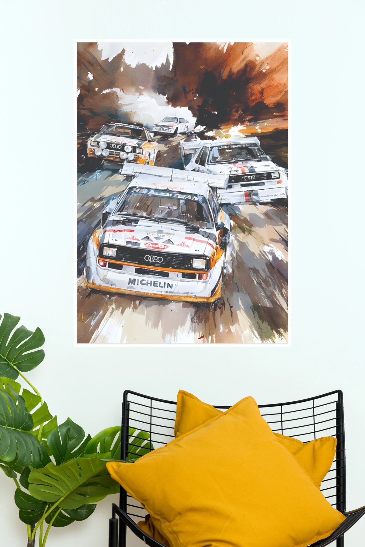 Audi Sport Quattro Vintage Rally Racing Wall Poster (Car Posters)