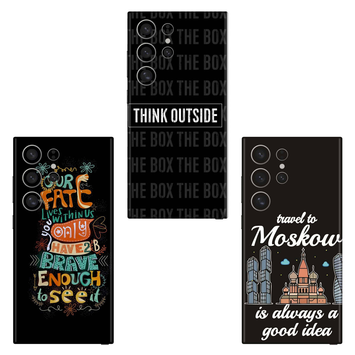 Combo 327 Mobile Skin Pack Of 3 Combo