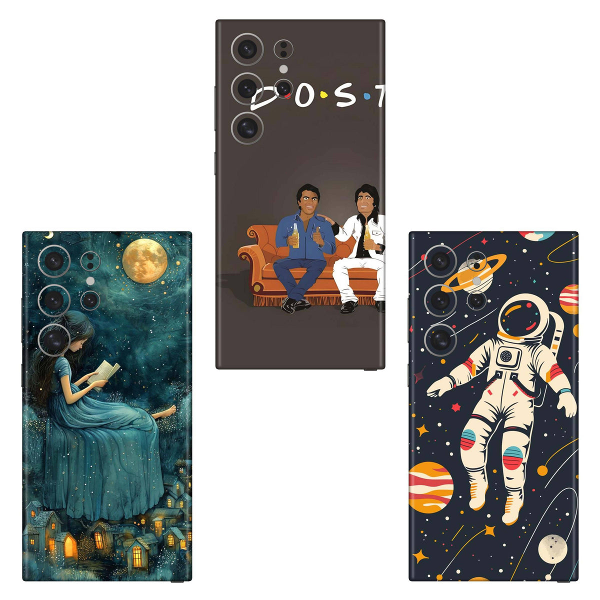 Combo 333 Mobile Skin Pack Of 3 Combo