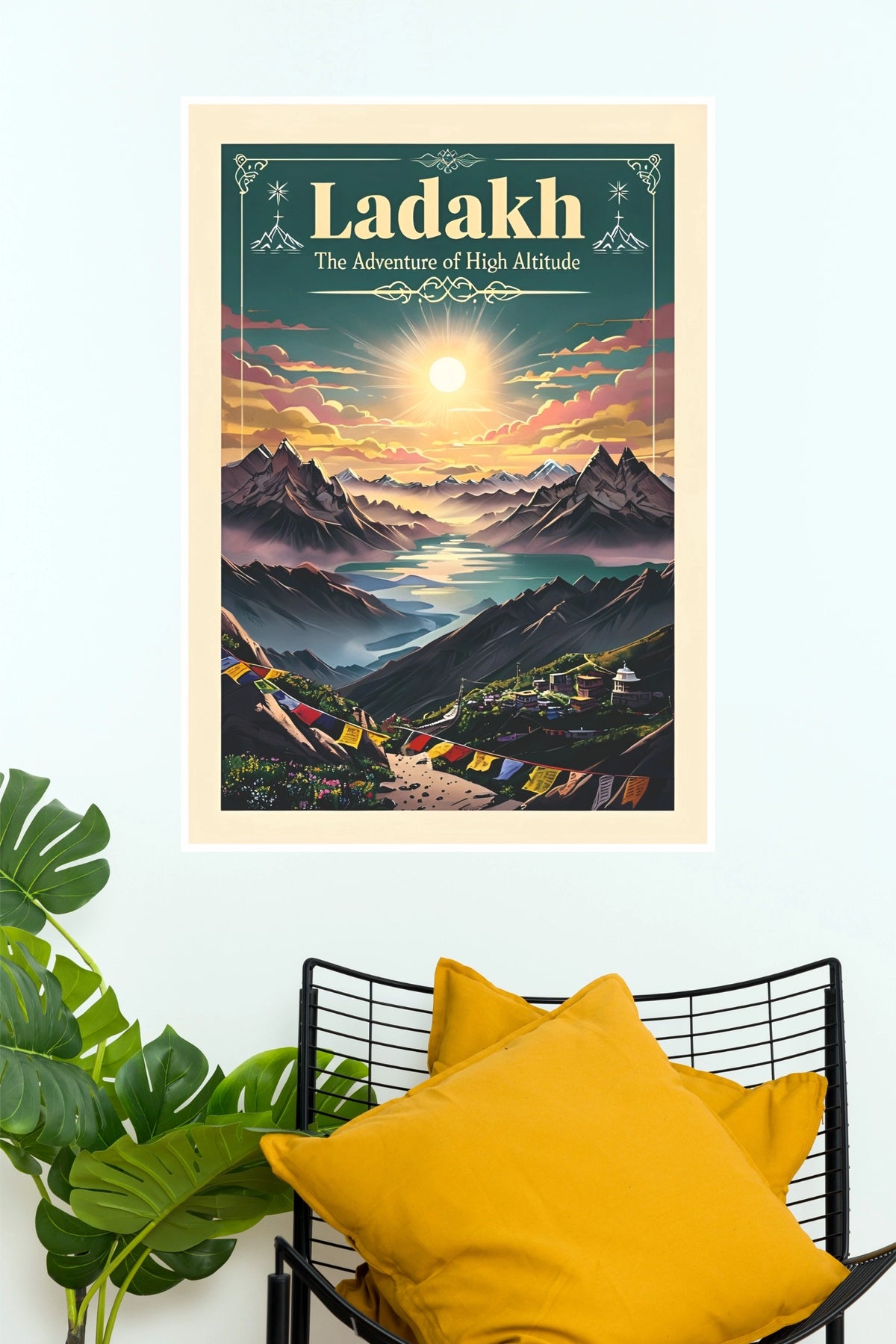 Ladakh High Altitude Himalayas Mountain Valley Travel Paper Poster  (City Posters)