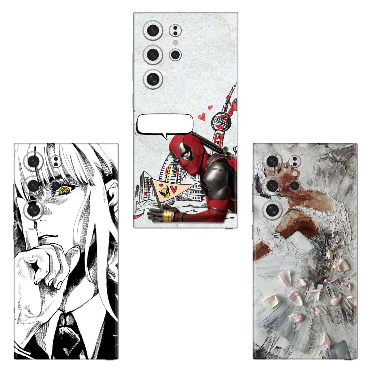 Combo 334 Mobile Skin Pack Of 3 Combo
