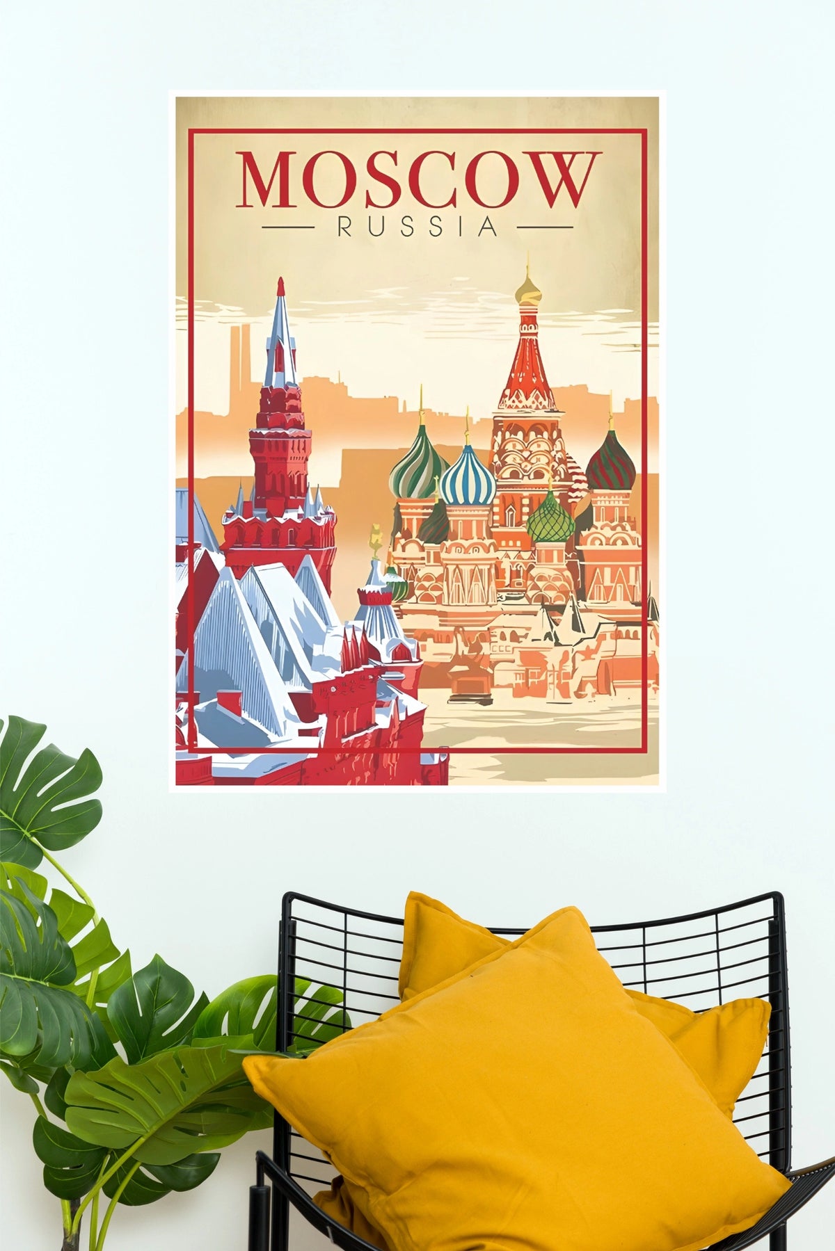 Moscow Russia Red Square Travel Poster (City Posters)