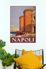 Napoli Italy Castel Nuovo Travel Poster (City Posters)