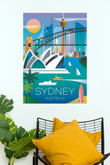 Sydney Australia Photo Vintage Travel Poster (City Posters)