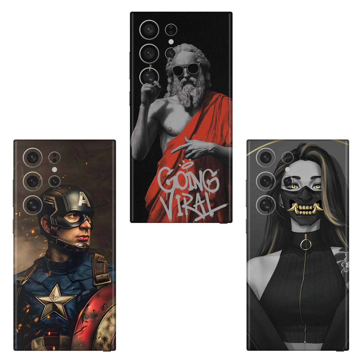 Combo 340 Mobile Skin Pack Of 3 Combo
