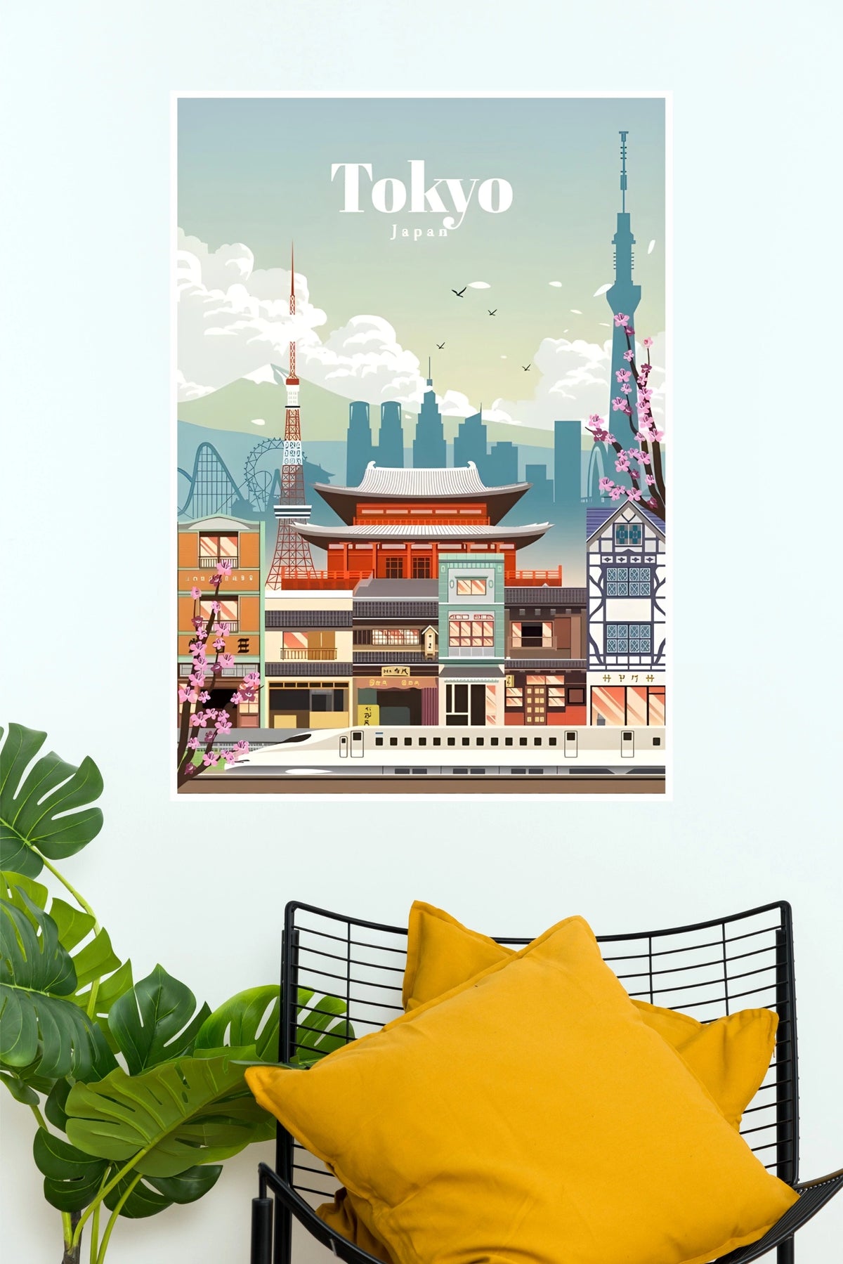 Tokyo Japan Vintage Travel Poster (City Posters)