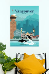 Vancouver Canada Vintage Travel Poster (City Posters)