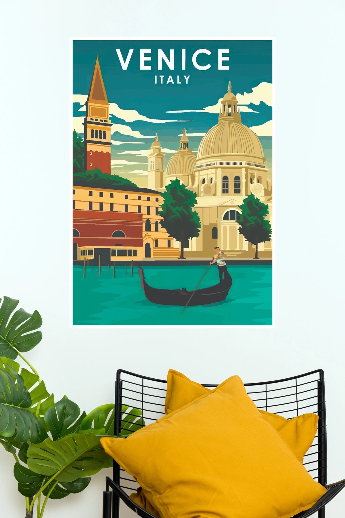 Venice Italy Vintage Travel Poster  (City Posters)