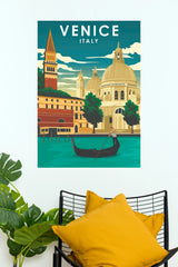 Venice Italy Vintage Travel Poster  (City Posters)