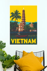 Vietnam Vintage Travel Poster  (City Posters)
