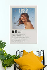 1989 Taylor's Version Album Tracklist Poster - Retro Polaroid Music Wall Art Print  (Music Posters)