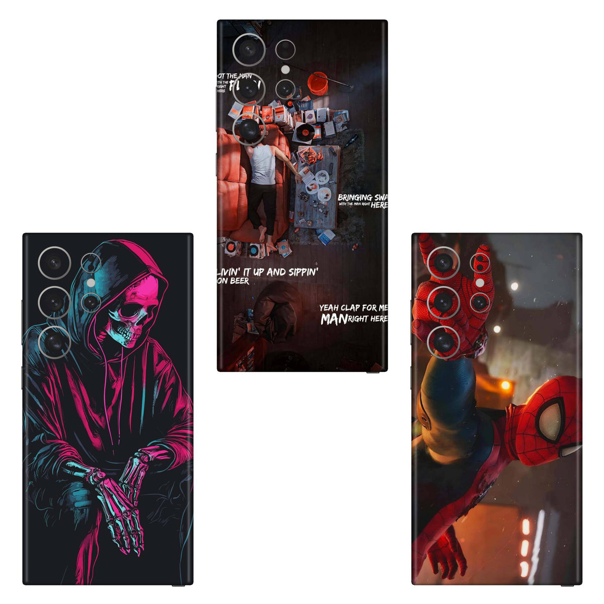 Combo 343 Mobile Skin Pack Of 3 Combo