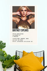 Britney Spears Minimalist Music Artist Poster (Music Posters)