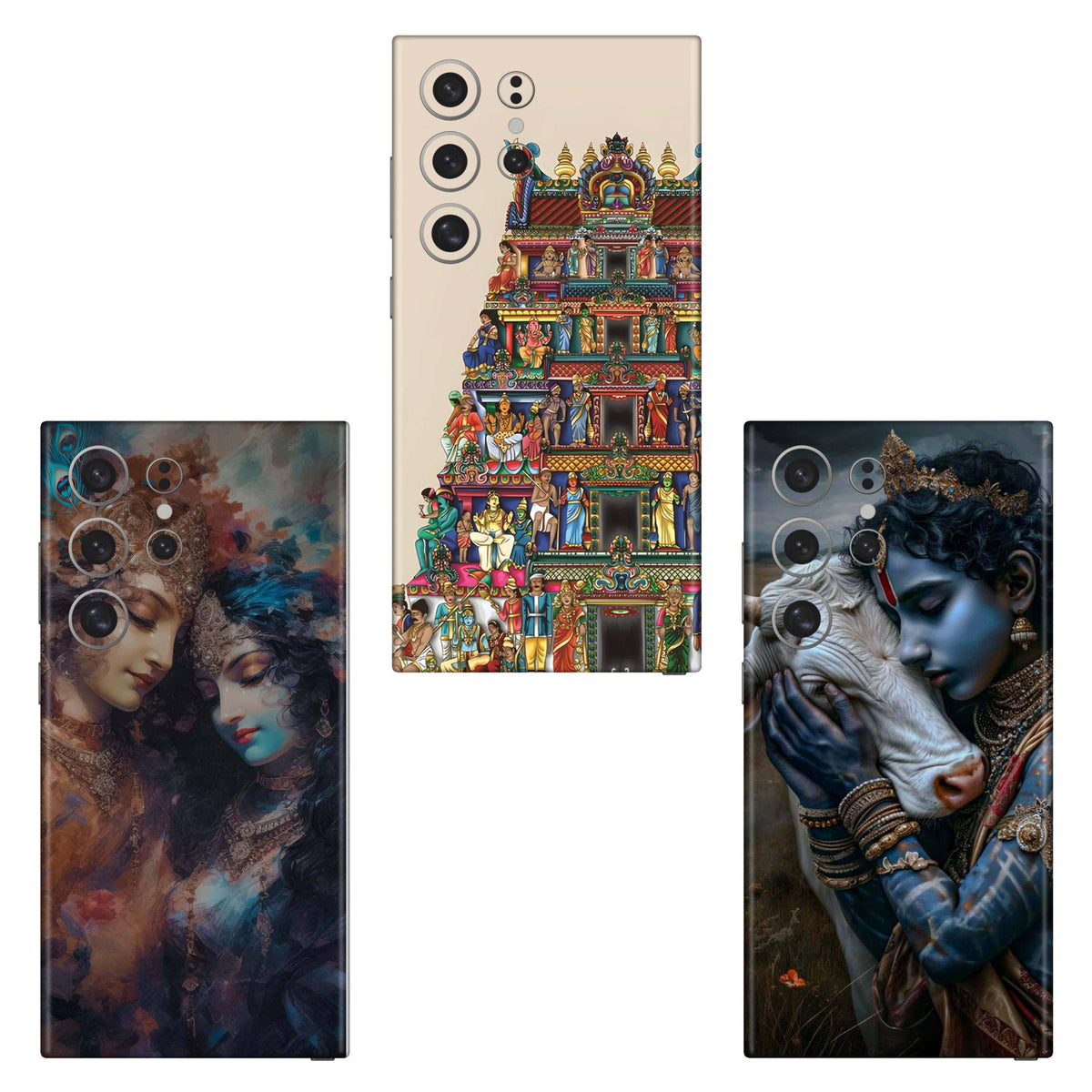 Combo 346 Mobile Skin Pack Of 3 Combo