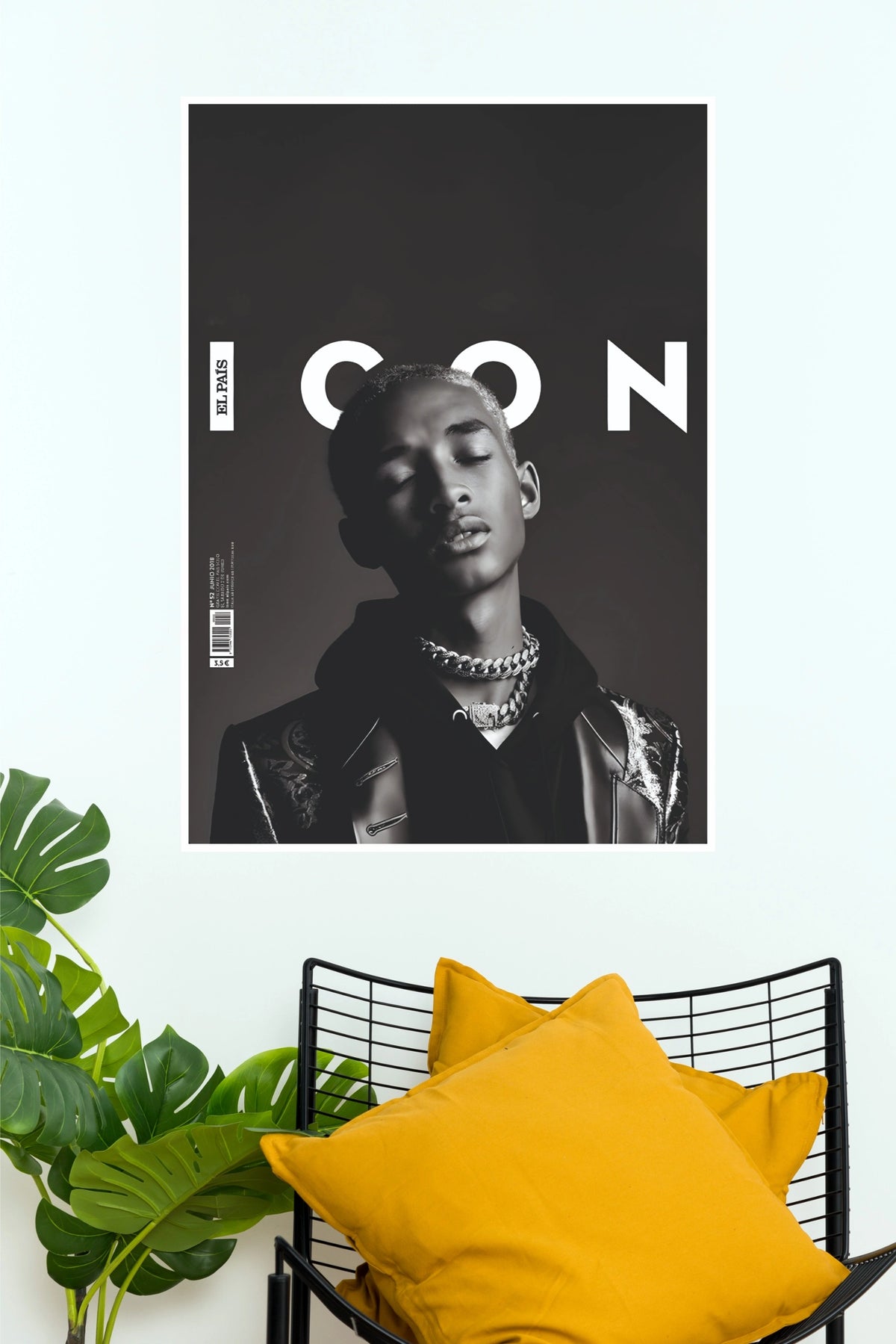 Jaden Smith ICON Magazine Black & White Fine Art Poster (Music Posters)
