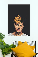 XXXTentacion Vector Portrait Illustrated Fine Art Poster (Music Posters)